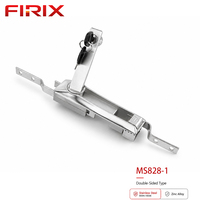 MS828-1 Serrure à poignée pivotante en acier inoxydable poli durable avec cylindre à clé réversible |   Anti-vol et étanche