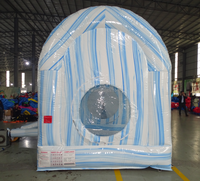 Cabine de photo claire de maison de rebond de bulle transparente de haute qualité pour la boule de neige gonflable géante de décoration de Noël