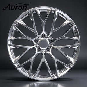 Rueda de Aleación de Aluminio Pulido Auron, Diseño Multirradio de 17 Pulgadas, Forjada en 1 Pieza, para Autos de Pasajeros, Personalizada - Product Image 3