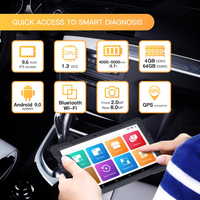 HUMZOR Outil de diagnostic automobile 9,6 pouces NexzDASPro 366 Outil de diagnostic automobile Scanner OBD2 Outil de diagnostic avec fonction de réinitialisation pour airbag accidenté