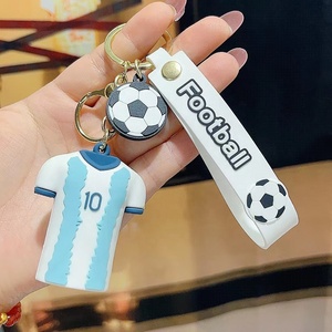 Venta al por mayor famoso jugador de fútbol ropa forma llavero personalizado 3D figura en forma de dibujos animados logotipo llavero para recuerdo <span class=keywords><strong>Gif</strong></span> - Product Image 6