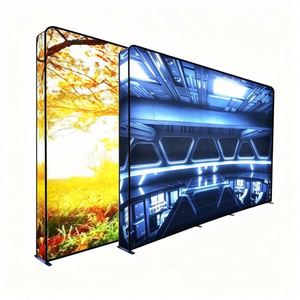 Pop up Fabric Lightbox LED Tension Display for Portable Exhibition Backdrop Trade Show <b>Advertising</b> Wall Signage Stand Wholesale - Product Image 1