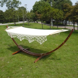 <span class=keywords><strong>Amaca</strong></span> <span class=keywords><strong>da</strong></span> Giardino per Esterni in Tela di Cotone con Supporto in Legno - Product Image 4