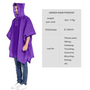 Impermeabili Personalizzati con Logo, Poncho Antipioggia Riutilizzabili in EVA, Giacche Antipioggia Portatili con Maniche e Cappuccio per Adulti - Product Image 4