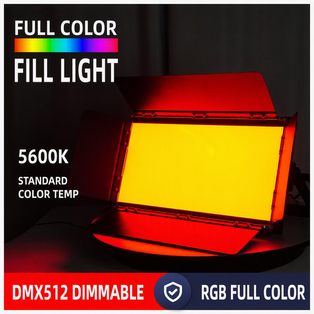 RGBW Full Spectrum LED Soft Light Panel for Professional Video Theater/TV Studios Use High CRI Flicker-Free Output Efficient