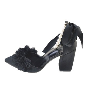 Zapatos de Novia Blancos con Tacón Alto y Perlas para Mujer, Estilo Slip-On con Punta en Pico, Zapatos de Vestir Elegantes para Oficina - Product Image 5