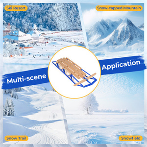 Pre Drilled Steering Bar Blue <b>Sled</b> <b>for</b> Outdoor <b>Snow</b> Fun - Product Image 6
