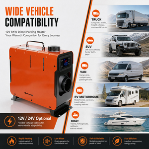 Podofo Diesel Air Heater 8000W Heavy Duty Cab Heater LCD Thermostat <b>Remote</b> <b>Control</b> for Car <b>Truck</b> RV Camper Fast Heating Defrost - Product Image 4