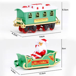 Trenino Natalizio Decorativo da 300cm con Suoni e Luci, Babbo Natale, Giocattolo Classico 102*79cm, Trenino Elettrico <span class=keywords><strong>per</strong></span> <span class=keywords><strong>Bambini</strong></span> - Product Image 4