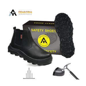 2025 защитная обувь для мужчин и женщин со стальным носком, зимние водонепроницаемые ботинки EVA, защита от разбивания с меховым верхом, холщовая замша - Product Image 1