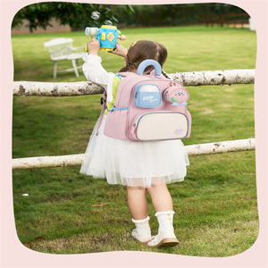 Zainetto <span class=keywords><strong>Asilo</strong></span> Rosa Blu per Bambine, Design Frutta Dolce, Borsa Scuola per Bambini con Ciondolo, Leggero e Impermeabile - Product Image 5