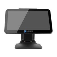 Terminal POS Lipat All-in-One Windows 10 Layar Sentuh Kapasitif Point of Sale dengan Layar Pelanggan untuk Ritel Restoran