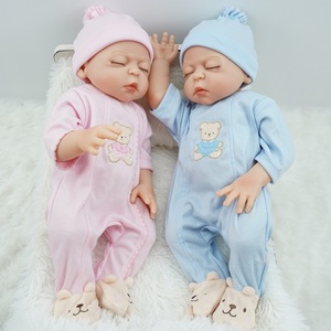 Nouveauté Poupées Bébé <span class=keywords><strong>Reborn</strong></span> Fantaisie en Silicone Souple <span class=keywords><strong>Jumeaux</strong></span> Garçon et Fille Cadeau Poupée Plus de 3 Ans - Product Image 3