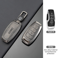 Housse de Protection en Cuir de Vachette et Métal pour Clés de Voiture BYD Tang, Étui Porte-Clés Accessoires