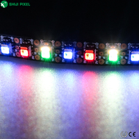 Bande lumineuse flexible multicolore SHIJI 5V 144 LED/m SK6812 RGBW 3535 LED Pixel adressable 8mm PCB