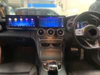 Écran double Android 24,6 pouces RHD pour Benz Classe C W205 GLC X253 C180 C220 C300 2016-2022 Carplay Autoradio Lecteur multimédia