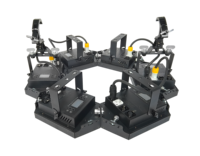 Mini projecteurs de scène LED rétro 150W 32x RGBWA 1.5W Ambre 6000K, connectables DMX512, dimmables, pour DJ et discothèque