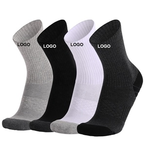 Dày Ngoài Trời Chạy Vớ Mens Vòm Nén Mồ Hôi Wicking Thoáng Khí Vớ Non-Slip Home Giải Trí Terry Đào Tạo Vớ - Product Image 2