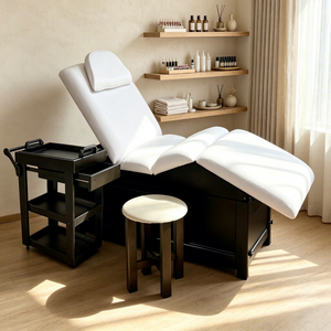 Lettino Elettrico Multifunzione per Trattamenti Viso e <span class=keywords><strong>Massaggi</strong></span> con Cassetti Portaoggetti per Centri Spa e <span class=keywords><strong>Massaggi</strong></span> - Product Image 1