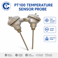 Transmisor de Temperatura PT100 4-20mA, Sonda Impermeable, Sensor RTD, Termómetro para Petróleo, Gas, Líquidos Químicos, Vapor