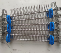 Malla transportadora de alambre espiral de acero inoxidable 304/316 de grado alimenticio para transporte de alimentos o uso en congeladores