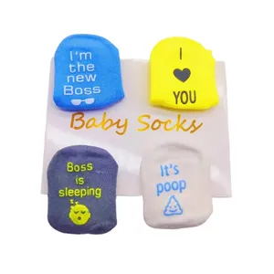 Chaussettes de nouveau-né colorées et mignonnes antidérapantes personnalisées les plus populaires pour fille bébé et garçon bébé