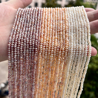 Perles d'eau douce authentiques de qualité supérieure, perles plates baroques en vrac, breloques pour la fabrication de bracelets et de colliers personnalisés