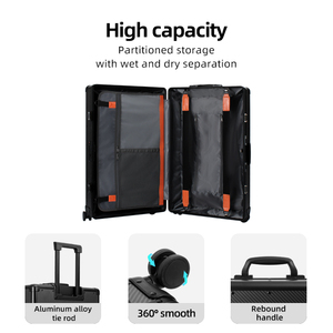 Chống trộm ABS du lịch bao bì vân tay khóa TSA tùy chỉnh thông minh vỏ cứng hành lý - Product Image 5