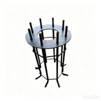 OEM ODM Boulon d'ancrage en acier au carbone noir zingué HDG de type L, soudé et encastré, classe 4.8, 8.8, 10.9, 12.9, pour fondation et base