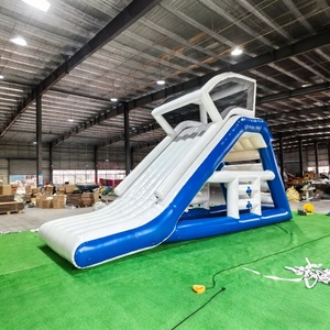 Structure de jeu gonflable multi-zones à grande capacité avec toboggan gonflable et auvent, idéale pour les familles - Product Image 5