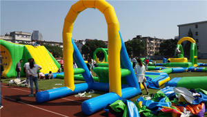 Parc aquatique gonflable géant en solde pour les sports nautiques d'été en rivière, en PVC et vinyle - Product Image 5