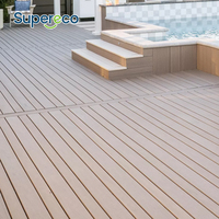 Revêtement de terrasse WPC 3D gaufré de haute qualité, antidérapant, imperméable, pour piscine, jardin, extérieur, parc, en bois-plastique, à emboîtement
