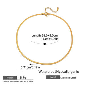 ERESI sıcak 18k altın kaplama paslanmaz çelik kadın bikinisi takı yeni VINTAGE kalp şekli zirkon kolye tıknaz kolye - Product Image 6