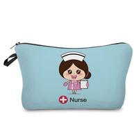 Cadeau d'infirmière en toile durable sac à cosmétiques de qualité supérieure pour infirmière voyage trousse de toilette pochette cosmétique robuste