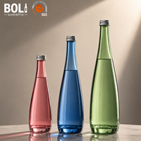 Bouteille d'eau en verre transparent personnalisée avec logo, 500 ml, 700 ml, 750 ml, pour l'emballage de boissons, vente en gros