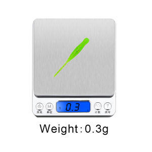 Señuelos de Pesca Suaves de TPE, 4.4cm, 0.3g, 12 Piezas por Bolsa, Señuelos Artificiales <span class=keywords><strong>Luminosos</strong></span> de TPR para Trucha, Señuelos de Pesca Tipo Gusano - Product Image 4