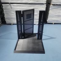 KKmark Barrière de sécurité modulaire pliable pour événements en plein air, concerts, anti-panique, anti-chocs, chariot avec serrure de porte