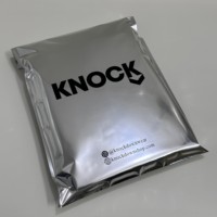Sacs d'expédition en aluminium argenté avec logo personnalisé pour vêtements, sous-vêtements, polymailers, sacs poly, emballages imperméables pour courrier