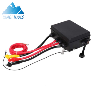 XINQI 12000lb Cabrestante eléctrico 13500Lbs Cable de acero resistente Cabrestante de cuerda de nailon 12V 13500lbs - Product Image 5