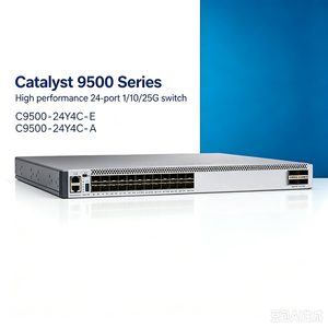Commutateur réseau haute performance Catalyst 9500 Series 24 ports 1/10/25G avec capacité de 32 Tbps et fonction LACP (modèle C9500-24Y4C) - Product Image 4