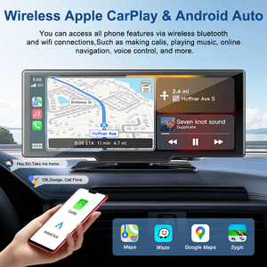 Autoradio sans fil pour voiture Carplay 10.26 pouces, GPS Android, écran tactile IPS, tableau de bord Airplay, <span class=keywords><strong>Miracast</strong></span>, Bluetooth, <span class=keywords><strong>Wifi</strong></span> 5G - Product Image 3