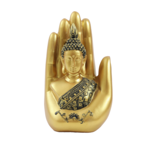 Populaire Feng Shui Style Résine Religieux <span class=keywords><strong>Bouddha</strong></span> Statue <span class=keywords><strong>Main</strong></span> Forme Bureau Table Décoration pour Méditation Ornements Décor À La Maison - Product Image 1