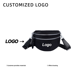 Riñonera de nailon para mujer, bandolera con diseño de letras bordadas, color personalizable, para guardar el teléfono - Product Image 2