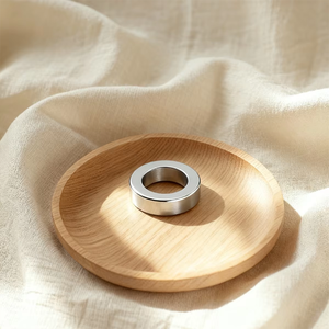 <span class=keywords><strong>Aimant</strong></span> rond industriel avec trou de montage central, taille/revêtement personnalisés, pour moteur/générateur - Product Image 1