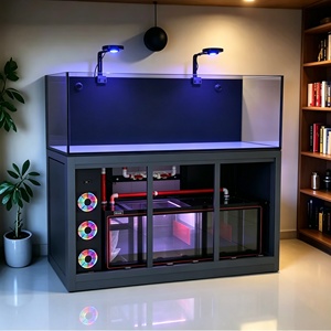 Acquario Mercury Sea Tank 2026 Nuovo Minimalista con Filtro a Fondo per Coralli, Vetro Super Bianco per Pesci Pagliaccio, Personalizzabile - Product Image 1