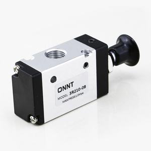 3R serie G1/4 botón de aire Válvula de mano de 2 Posición <span class=keywords><strong>3</strong></span> vías neumática mano dibujar Válvula de 3R210-08 - Product Image 1