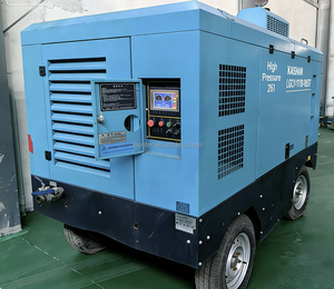Compresseur d'<span class=keywords><strong>air</strong></span> à vis diesel portable double pression Kaishan LGCY-25/23-27/18K 25-27m³/min 18-23bar pour forage DTH - Product Image 4