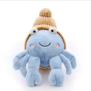 CPC customizable Plush Soft Big Eyes Hermit crab Stuffed Animal Adorable Hermit crab Plush Doll Customize Plushie Toy