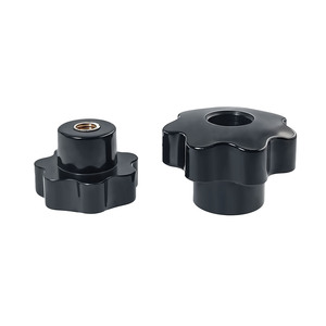 Schneller Versand: Schwarze Bakelit-Durchgangsgewindemutter mit Griff, Durchmesser 40mm - Product Image 3