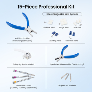 Professional Eyeglasses <b>Plier</b> <b>Set</b> Glasses Frames Optical Tools Repair Kit Hand Adjusting <b>Pliers</b> Multi Function 3T-B01D - Product Image 2